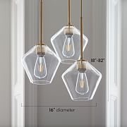 west elm modern balloon glass chandelier