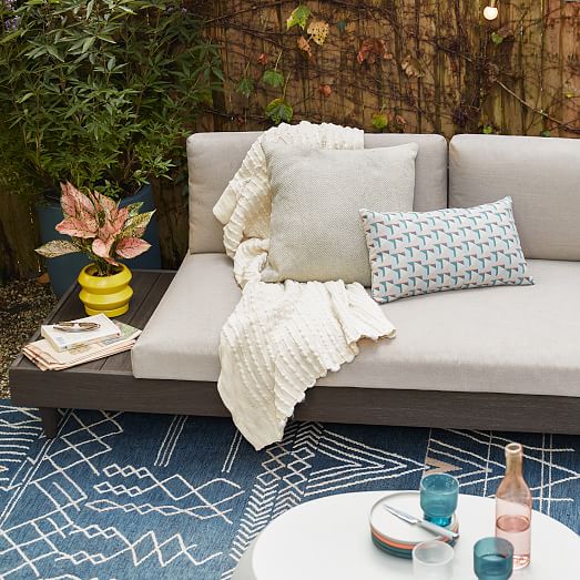 Portside Outdoor Low 3 Piece L Shaped Sectional W Corner Coffee Table - Small Coffee Tables For Sectionals Portside Outdoor Low 3 Piece L Shaped Sectional W Corner Coffee Table - Small Coffee Tables For Sectionals