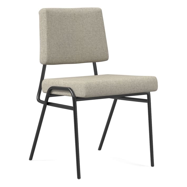 Wire Frame Upholstered Dining Chair Patterned