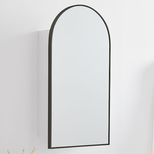 Arched Metal Framed Medicine Cabinet
