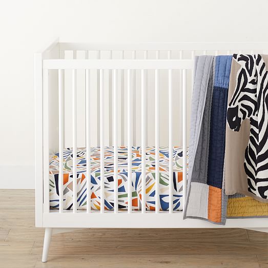 west elm crib mid century