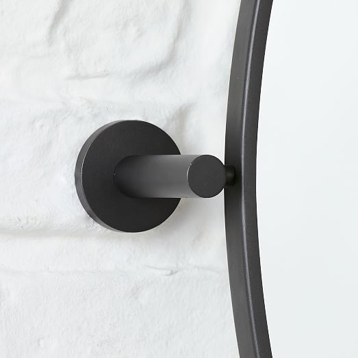 Metal Frame Pivot Wall Mirror Oval