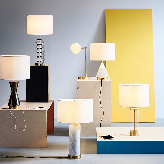 west elm marble table lamp
