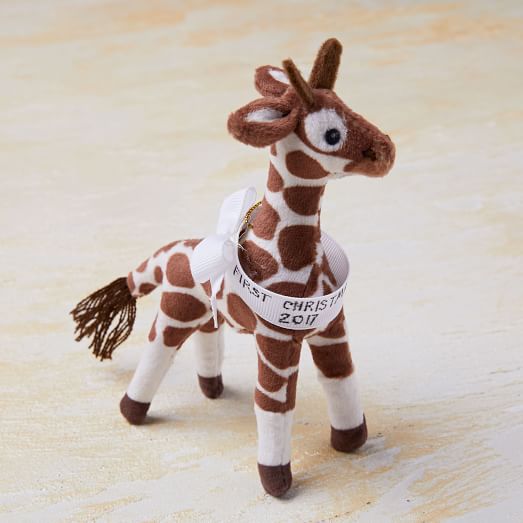 baby's first christmas giraffe ornament