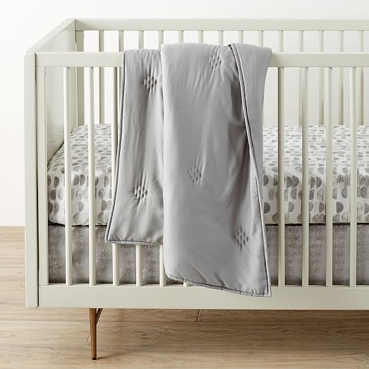 modern crib skirt