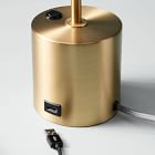 linear wood led table lamp