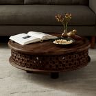 Carved Wood Coffee Table