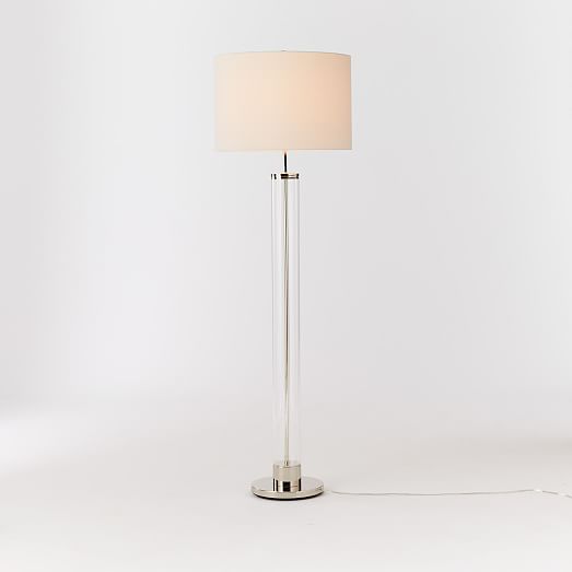 acrylic floor lamp lucite modern light
