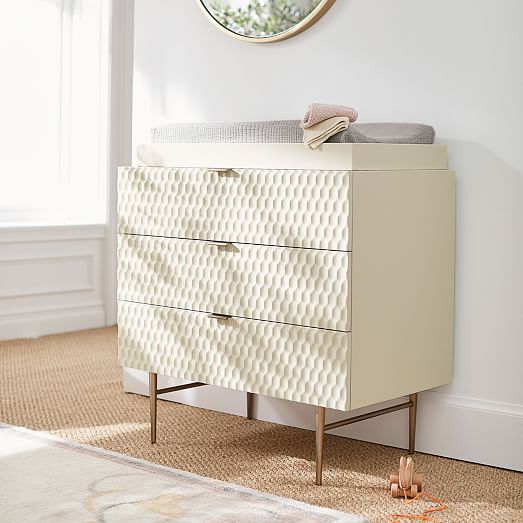 wicker changing table