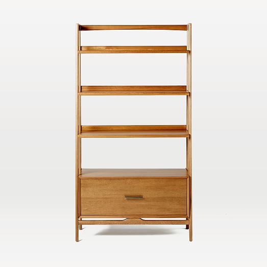 Mid Century 38 Bookshelf W Drawer Acorn You only need a few tools and supplies to create this beauty, and you probably already have most of what you need to build it. mid century 38 bookshelf w drawer acorn
