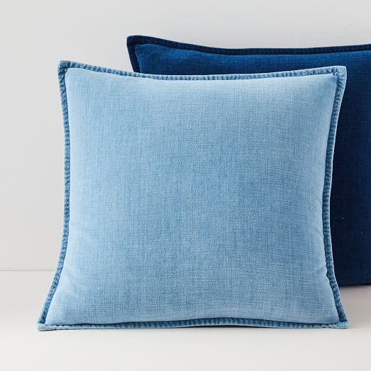 blue velvet pillow case