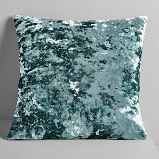 dark green velvet pillow