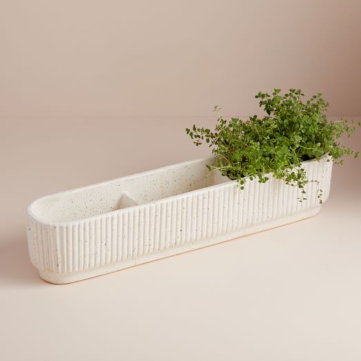 Fluted Windowsill Planter