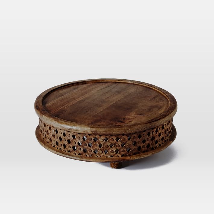 Carved Wood Coffee Table | West Elm