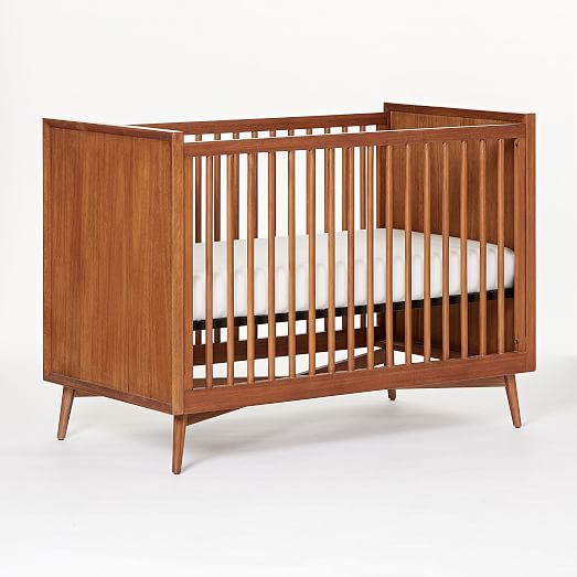 wood color crib