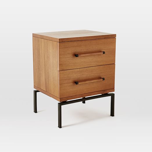 Nash 2 Drawer Nightstand Teak