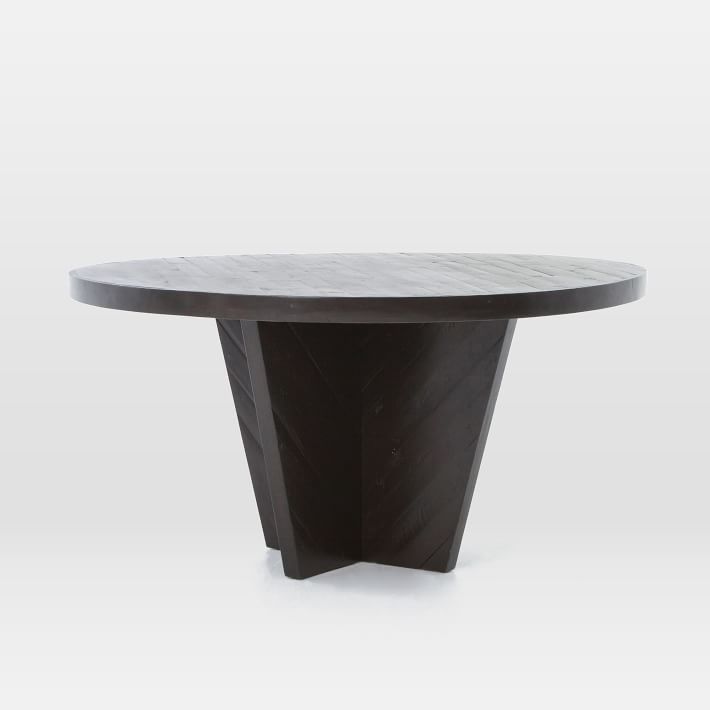 Alexa Round Dining Table Burnished Black