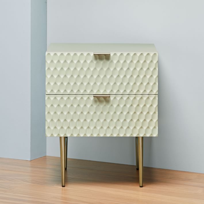 Audrey Nightstand Parchment West Elm
