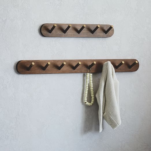 Mid Century Hook Rack Acorn Entryway Organization Patio furniture, west elm delivery, nightstands | vlog. west elm