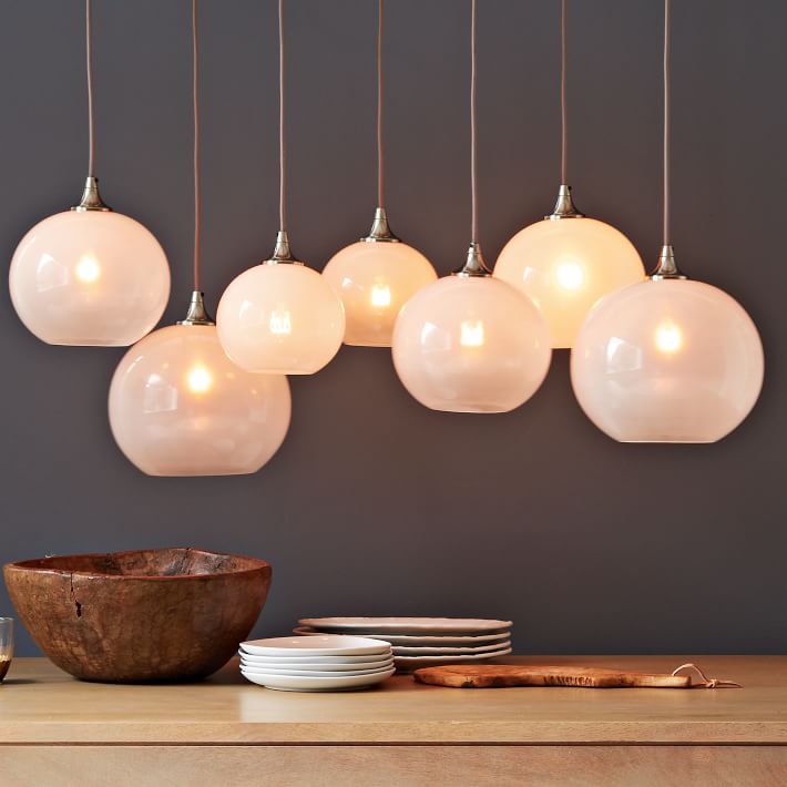 modern orb chandelier