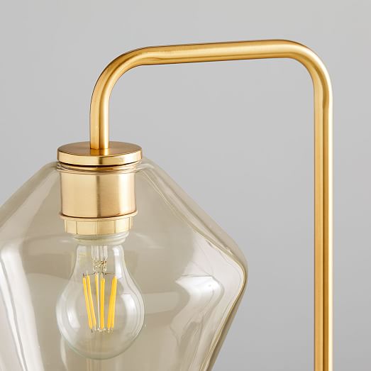 champagne gold floor lamp