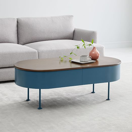 Ruby Storage Coffee Table Petrol Blue