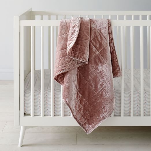 dusky pink cot bedding