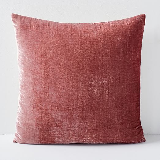 blush velvet cushions
