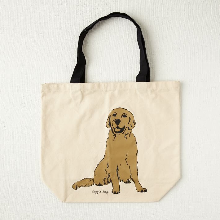 golden retriever tote bag