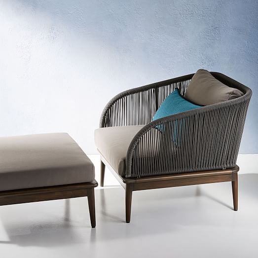 Corded Weave Outdoor Lounge Chair