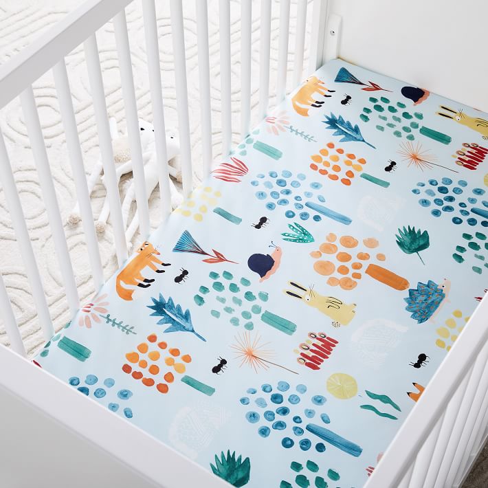 woodland crib sheet