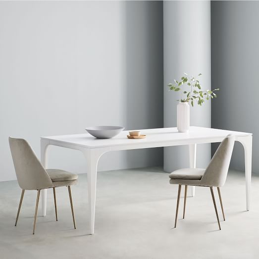 Adam Court Dining Table White Lacquer Adam Court Dining Table White Lacquer, White Lacquer Furniture