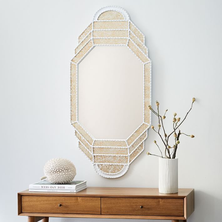 Peruvian Mirror Elongated Octagon Bower studio x west elm. peruvian mirror elongated octagon