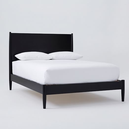 black mid sleeper bed