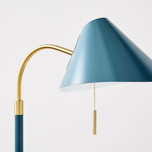 blue task lamp