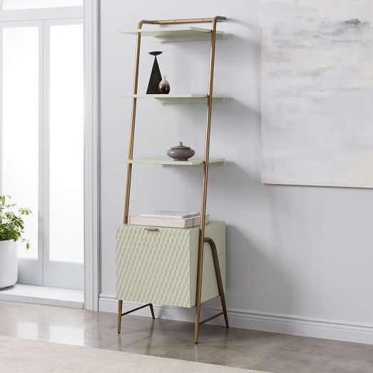 Audrey Narrow Storage Bookcase