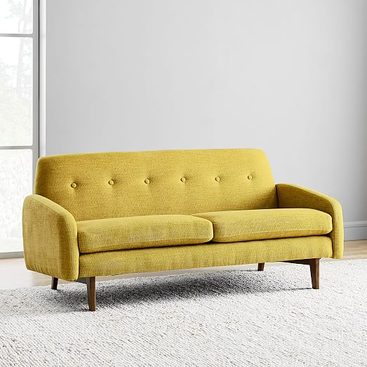 Featured image of post Velvet Yellow Loveseat / 16 from top of seat to floor.