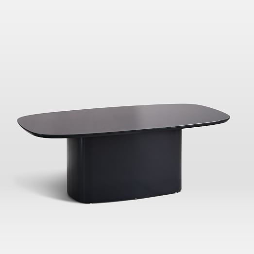 Superellipse Glass Top Coffee Table Anthracite