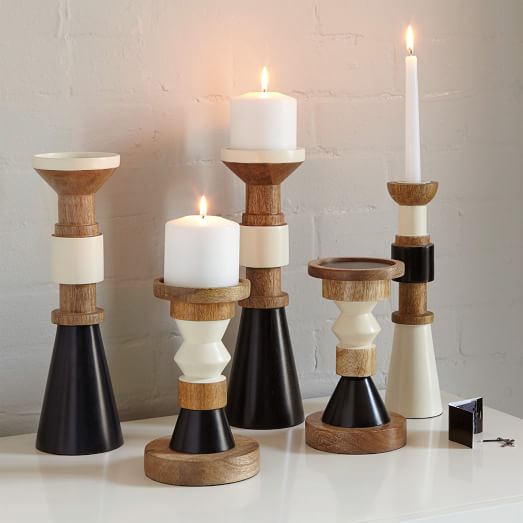 modern candlesticks