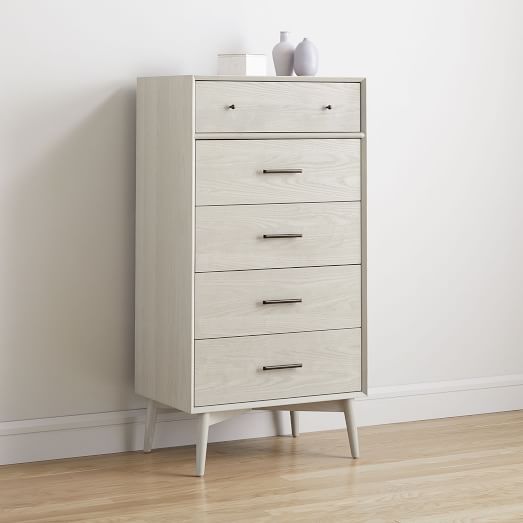 Mid Century 5 Drawer Dresser Pebble Mid Century 5 Drawer Dresser Pebble