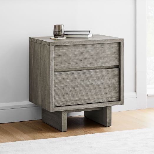 Arbor Textured Wood Nightstand