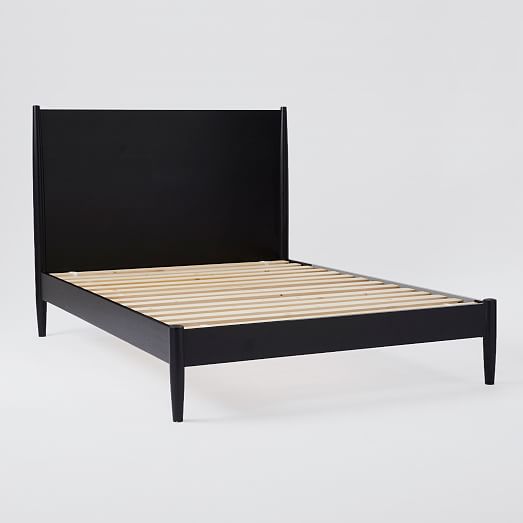 black mid sleeper bed