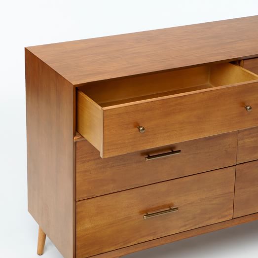 Mid Century 6 Drawer Dresser Acorn Canada when shipping to canada, ylighting only uses expedited and express saver which includes the brokerage fees in the shipping charge. mid century 6 drawer dresser acorn