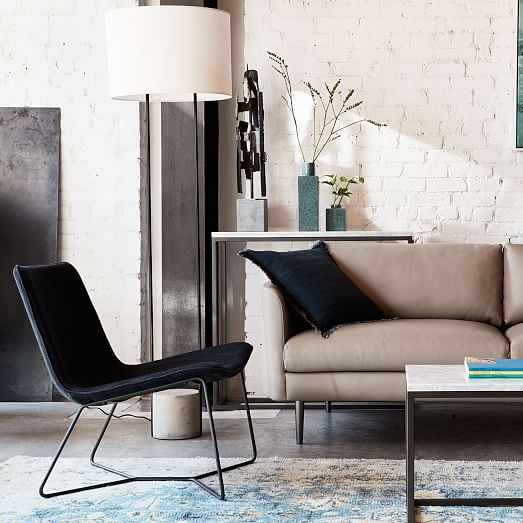 West elm industrial store outline floor lamp