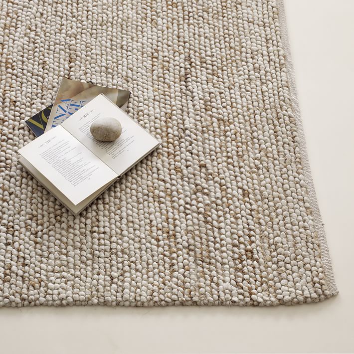 Mini Pebble Wool Jute Rug Natural Ivory - West Elm Wool Area Rugs Mini Pebble Wool Jute Rug Natural Ivory - West Elm Wool Area Rugs
