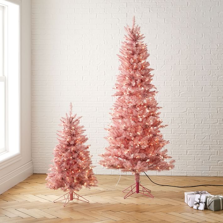 Pink Tinsel Tree