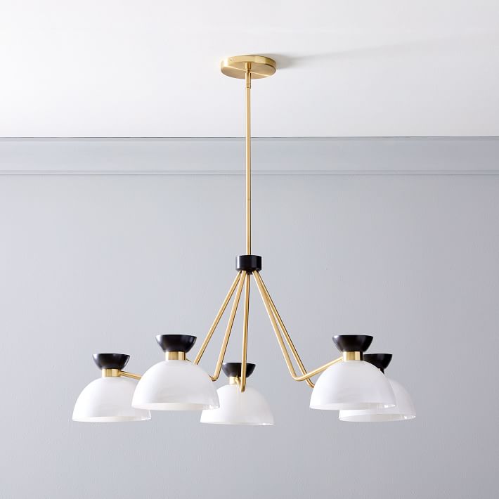 west elm mid century chandelier