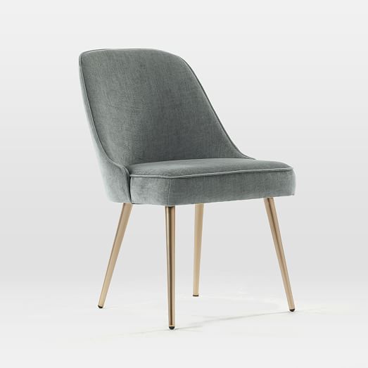 west elm grey chair