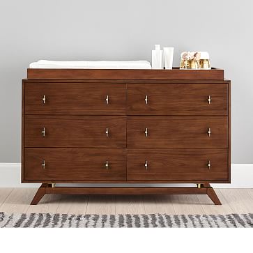 walnut changing table topper