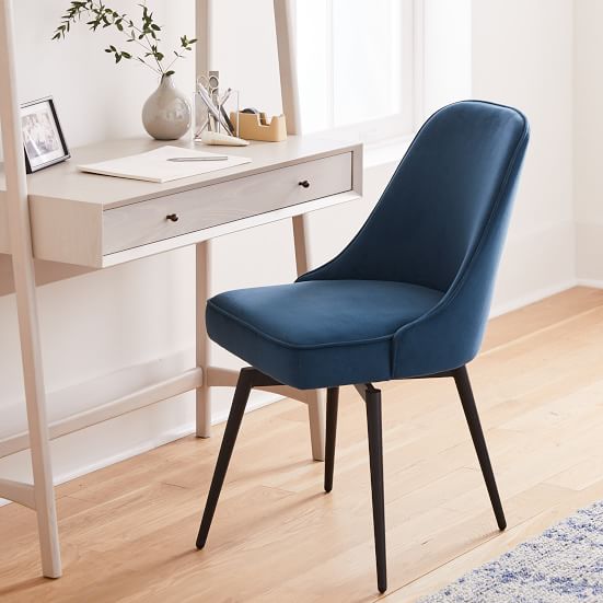 MidCentury Swivel Office Chair Metal Legs West Elm